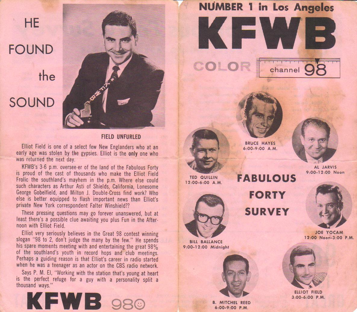 KFWB 980 Los Angeles Survey 1958-04-26